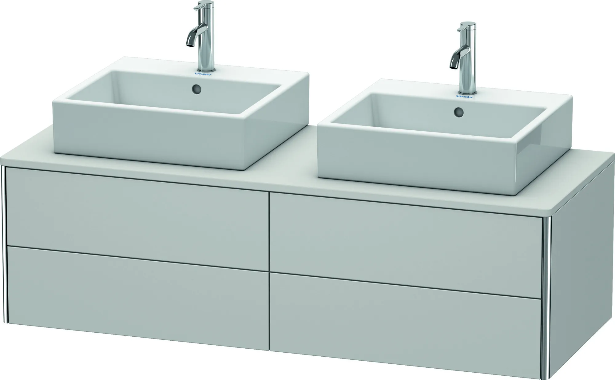 Duravit Waschtischunterschrank wandhängend „XSquare“ 140 × 40 × 54,8 cm Nordic Weiß Seidenmatt Duravit Waschtischunterschrank wandhängend „XSquare“ 140 × 40 × 54,8 cm Nordic Weiß Seidenmatt