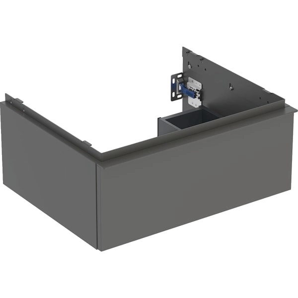 Geberit iCon Unterschrank für Waschtisch, 1 Schublade, lava, 60 cm Breite, 24,7 cm Höhe, wandhängend