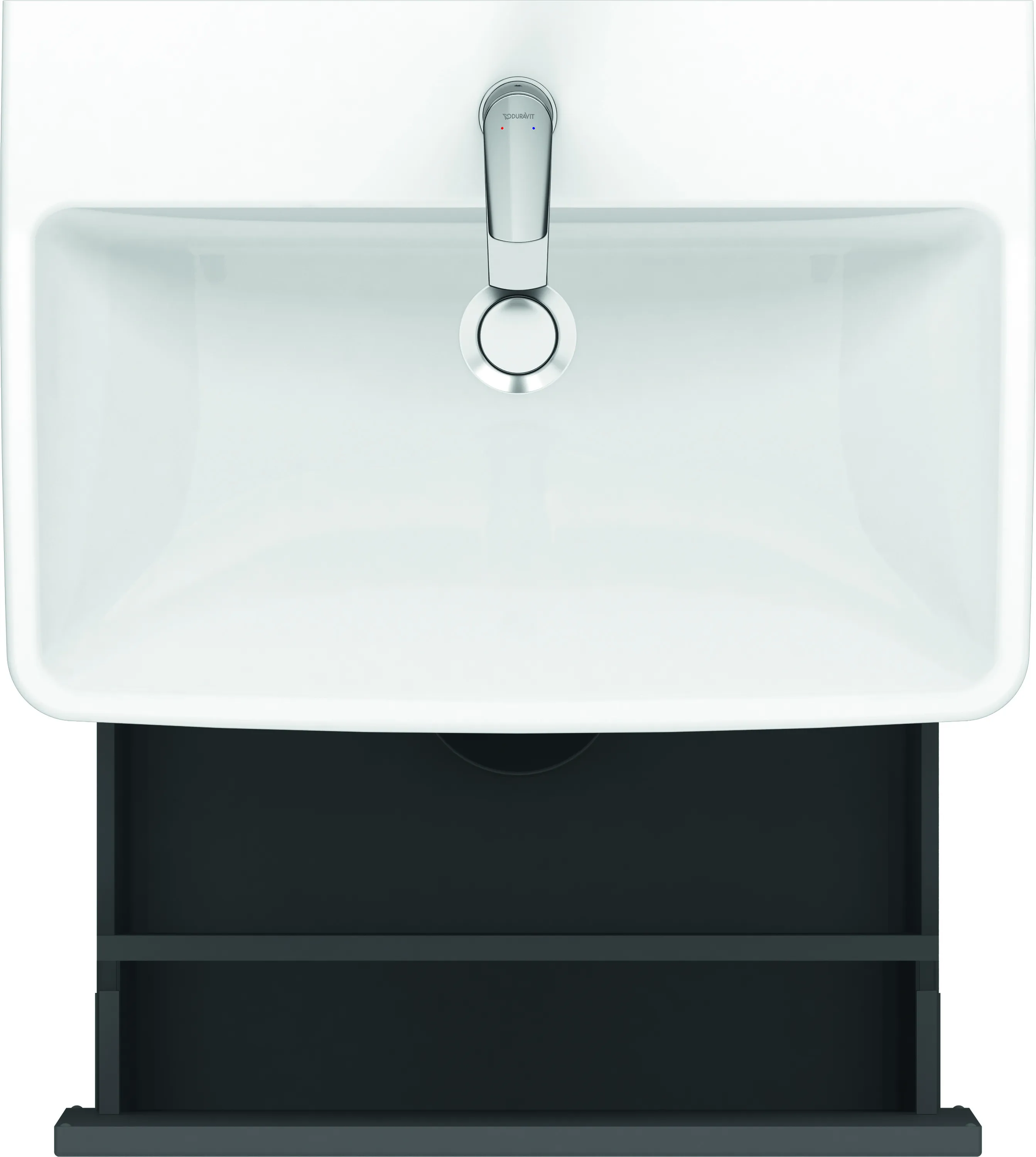 Duravit Waschtischunterschrank wandhängend „No.1“ 59 × 47,8 × 42,6 cm in Graphit Matt Duravit Waschtischunterschrank wandhängend „No.1“ 59 × 47,8 × 42,6 cm in Graphit Matt