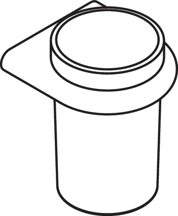 Glasbecher mit Halter, Halter aus Edelstahl, PVD beschichtet, Becher aus satiniertem Kristallglas, in Farbe CK (Messing glänzend) Glasbecher mit Halter, Halter aus Edelstahl, PVD beschichtet, Becher aus satiniertem Kristallglas, in Farbe CK (Messing glänzend)