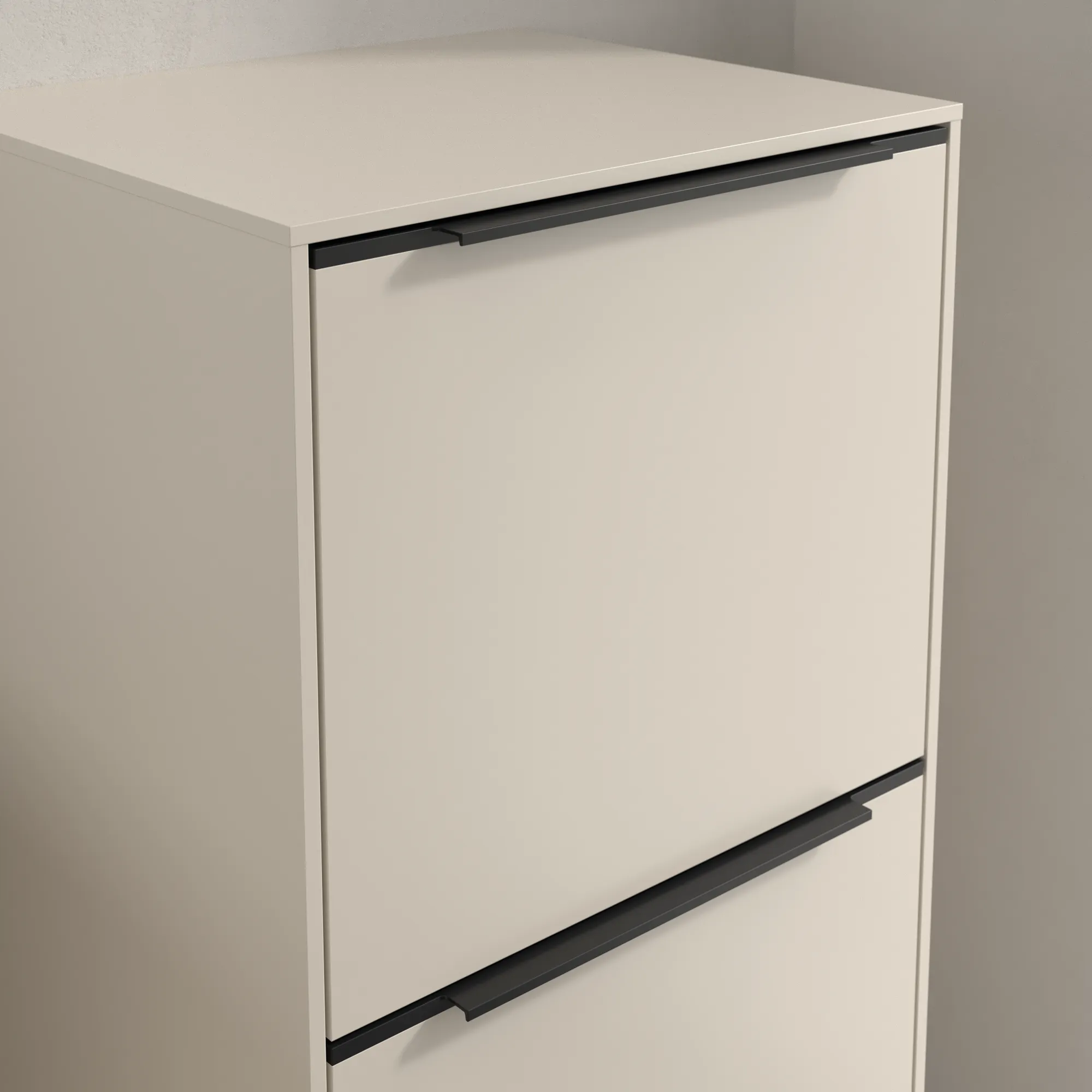 Villeroy & Boch Subway 3.0 Seitenschrank, Cashmere Grey, 400x860x346 mm, 1 Tür, 1 Auszug, SoftClosing Villeroy & Boch Subway 3.0 Seitenschrank, Cashmere Grey, 400x860x346 mm, 1 Tür, 1 Auszug, SoftClosing