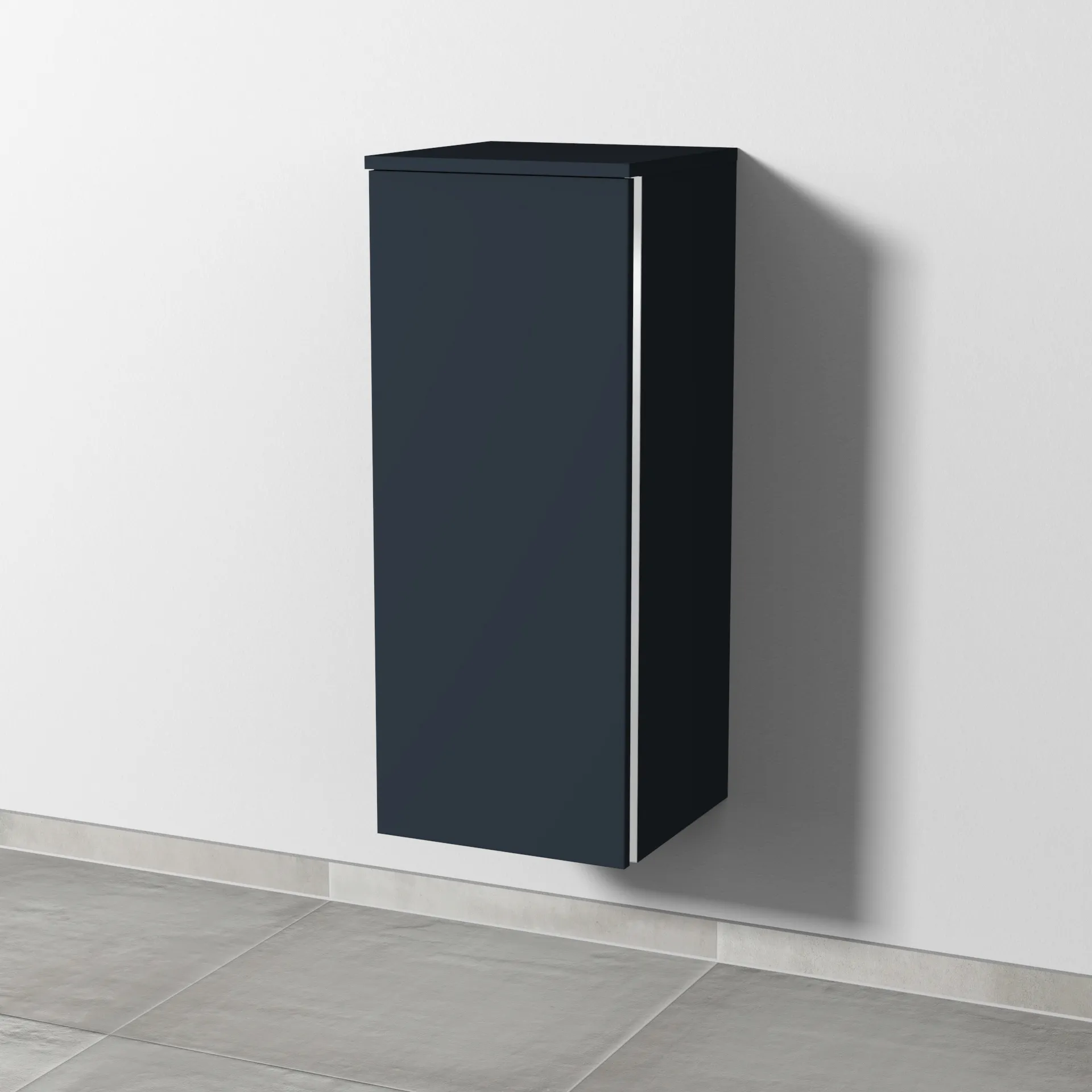 Sanipa Mittelschrank „3way“ 350 × 850 × 345 mm Anschlag links, in Marine (matt), Anschlag links