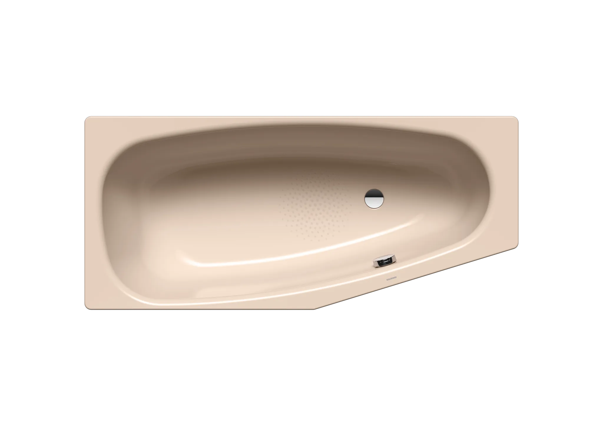 Kaldewei Badewanne „Mini“ trapez fünfeck 157 × 75 cm, ohne Grifflochbohrungen, rechts in bahamabeige Kaldewei Badewanne „Mini“ trapez fünfeck 157 × 75 cm, ohne Grifflochbohrungen, rechts in bahamabeige