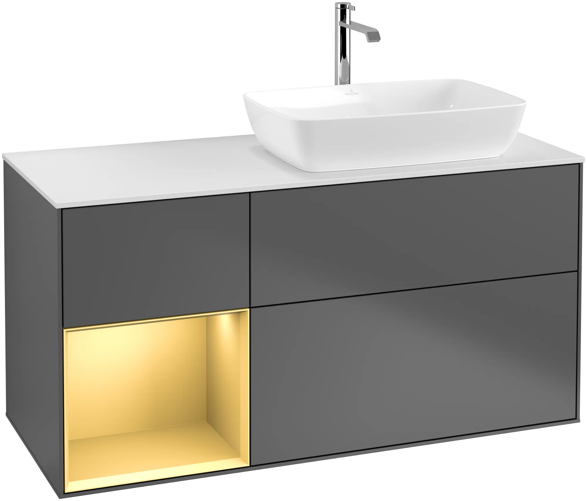 Villeroy & Boch Waschbeckenunterschrank Finion F80, anthrazit
