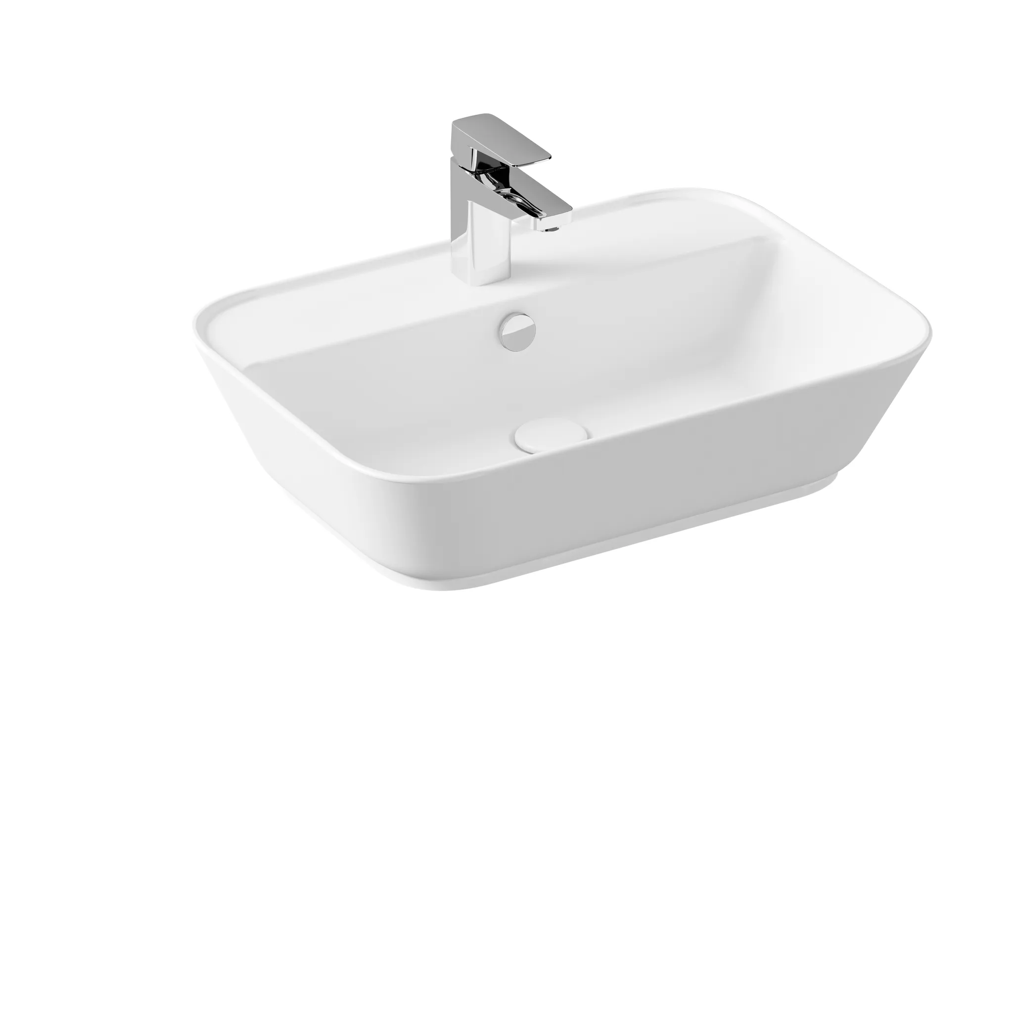 VitrA Geo Aufsatzwaschtisch rechteckig 60 x 43 cm Edelweiß