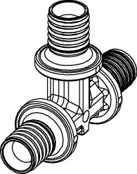 TECEflex T-Stück Dimension 20 × 20 × 20, PPSU