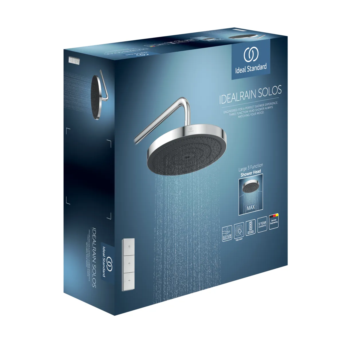 Ideal Standard Idealrain Solos Chrom 3-Funktion Ø300mm Ideal Standard Idealrain Solos Chrom 3-Funktion Ø300mm