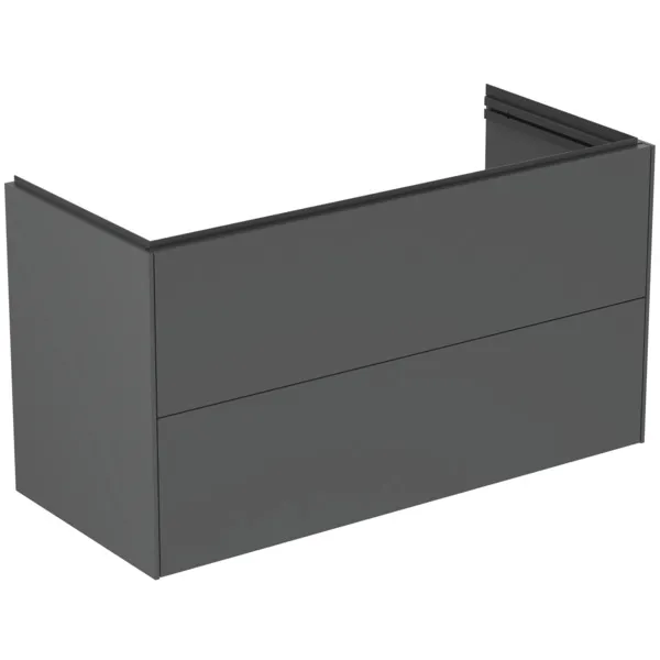 Ideal Standard Möbelwaschtischunterschrank Conca 1000x440mm 2 Auszüge Anthrazit matt Ideal Standard Möbelwaschtischunterschrank Conca 1000x440mm 2 Auszüge Anthrazit matt