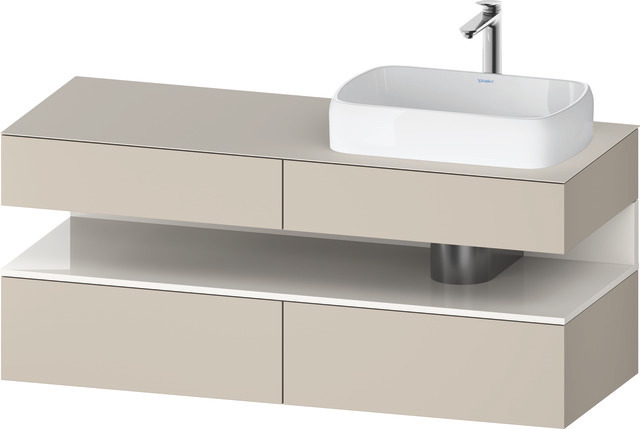 Duravit Waschtischunterschrank wandhängend „Qatego“ 140 × 60 × 55 cm