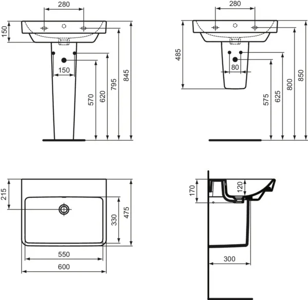 Ideal Standard Waschbecken „i.lifeB“ Ideal Standard Waschbecken „i.lifeB“
