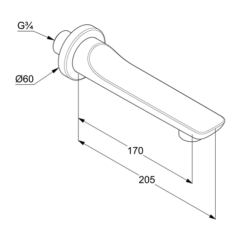 BALANCE Wanneneinlauf DN20 weiß/chrom BALANCE Wanneneinlauf DN20 weiß/chrom