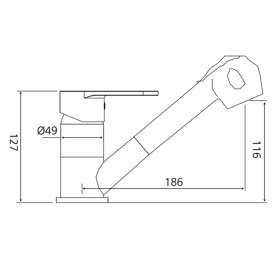 Spültisch-Einhandbatterie AqvaBasic III - herausziehbare Geschirrbrause - schwenkbarer Auslauf - Kartusche mit keramischen Dichtscheiben - Heißwassersperre - Wassermengendurchflussregulierung - flexible Druckschläuche 3/8", DVGW W270 - chrom Spültisch-Einhandbatterie AqvaBasic III - herausziehbare Geschirrbrause - schwenkbarer Auslauf - Kartusche mit keramischen Dichtscheiben - Heißwassersperre - Wassermengendurchflussregulierung - flexible Druckschläuche 3/8", DVGW W270 - chrom