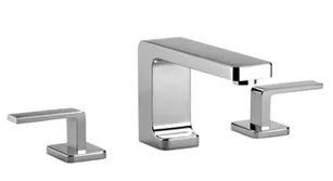 Waschtisch-Dreilochbatterie mit Ablaufgarnitur LULU Chrom 20713710 Waschtisch-Dreilochbatterie mit Ablaufgarnitur LULU Chrom 20713710