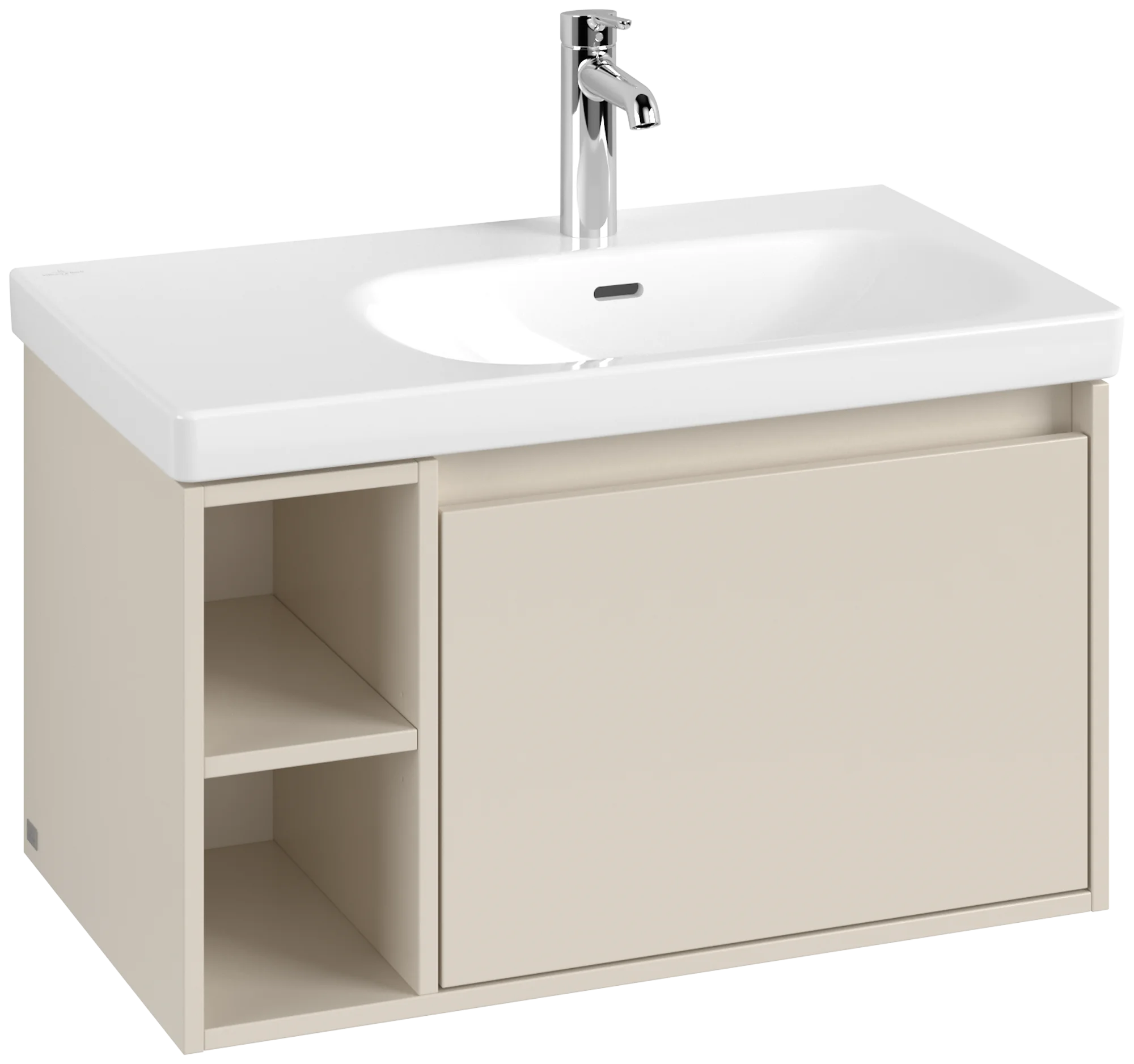 Villeroy & Boch Waschbeckenunterschrank Skyla Cashmere Grey, 772x436x439 mm, mit SoftClosing, Wandmontage, 1 Auszug