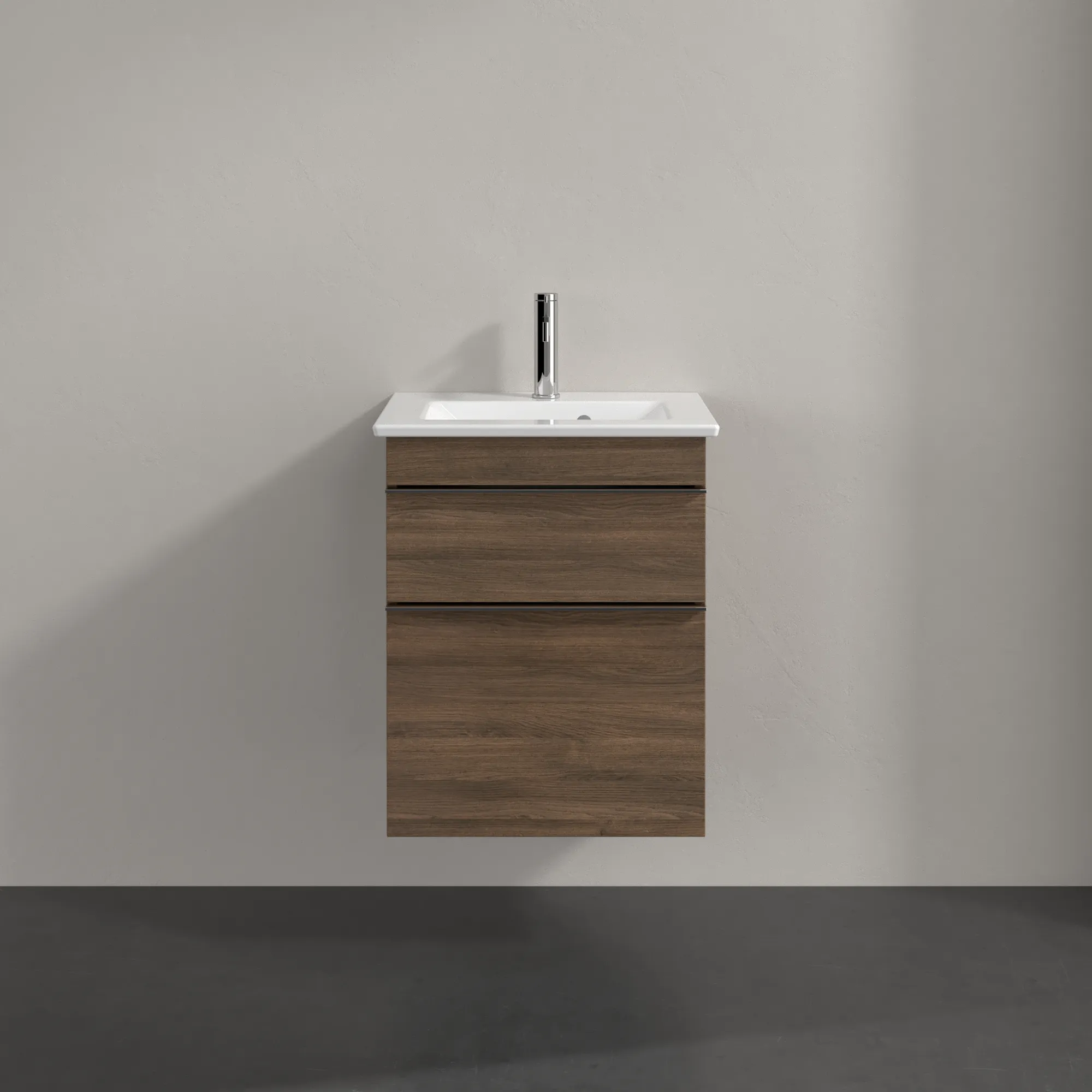 Villeroy & Boch Waschbeckenunterschrank Venticello, Arizona Oak, 466x590x425 mm, Eckig, SoftClosing, 1 Waschbecken Villeroy & Boch Waschbeckenunterschrank Venticello, Arizona Oak, 466x590x425 mm, Eckig, SoftClosing, 1 Waschbecken
