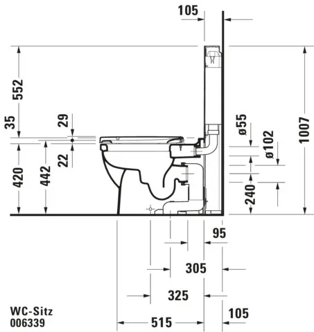 Duravit WC-Sitz „Starck 2“ 37,2 × 49 × 5,1 cm