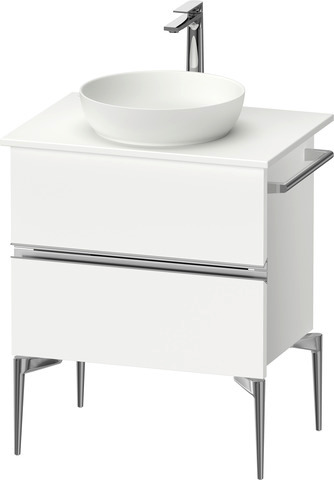 Duravit Waschtischunterschrank „Sivida“ 64,5 × 54,8 × 47,5 cm in Weiß Matt, Weiß Matt