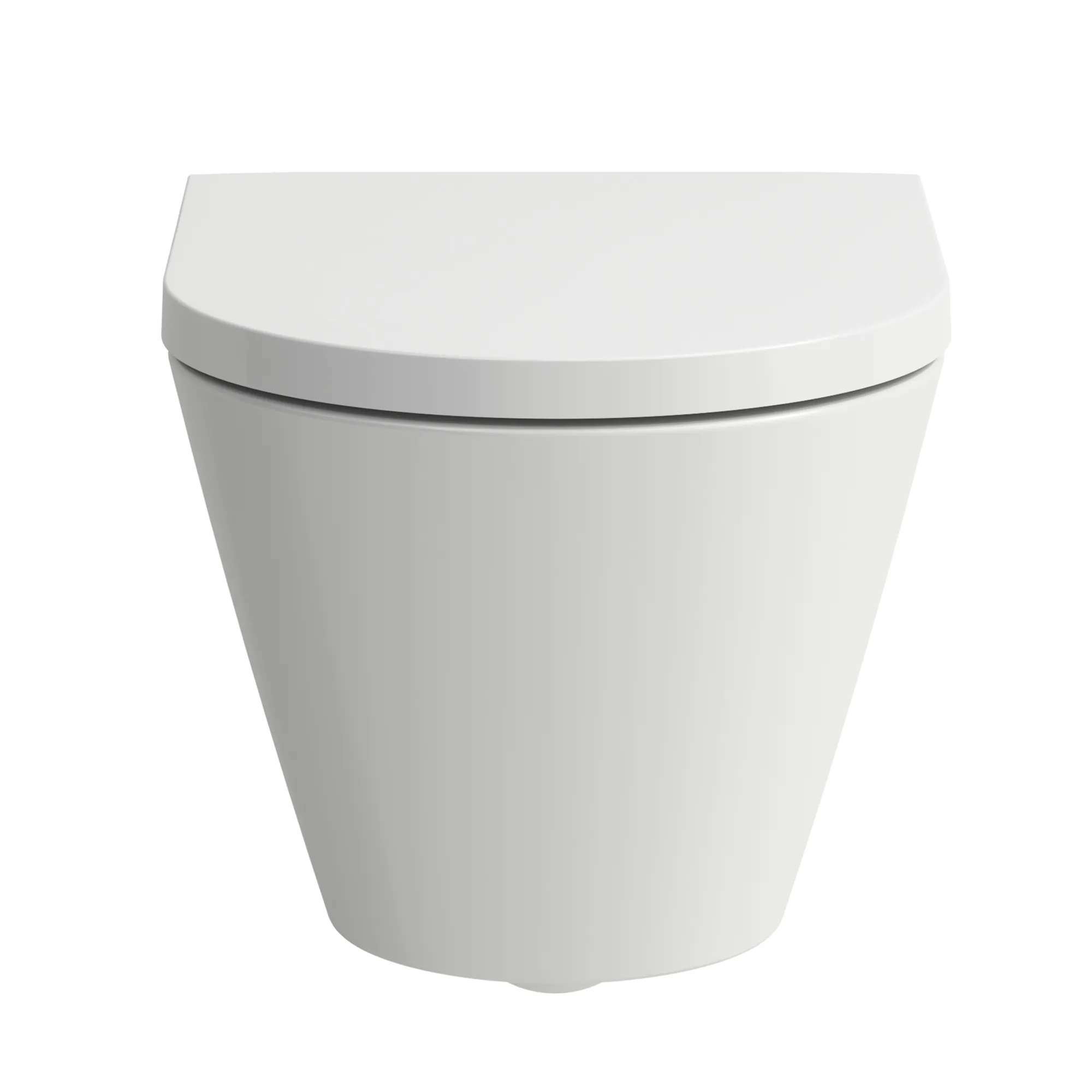 Tiefspül-WC wandhängend+Sitz Kartell Pack 545x370 spülrandlos verdeckte Befestigung, weiß, bestehend aus H8203370000001 Wand-WC und H8913330000001 WC-Sitz mit Absenkautomatik