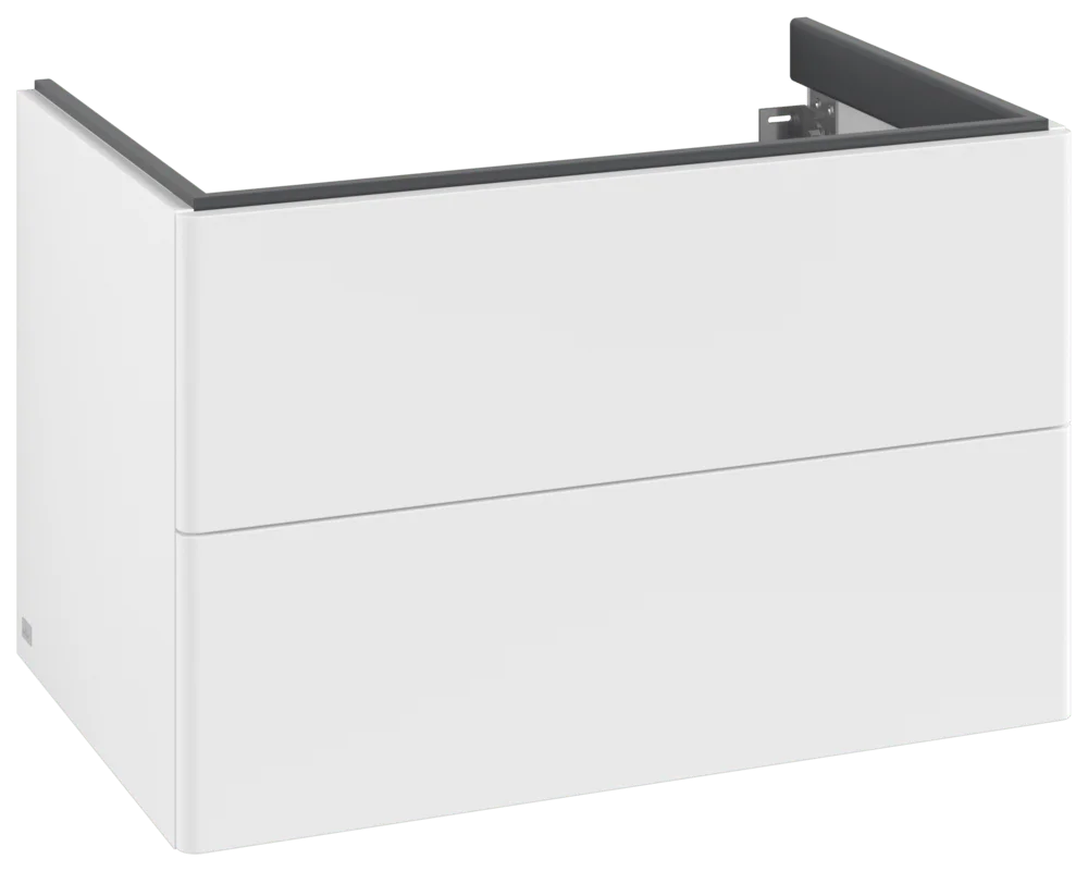 Villeroy & Boch Waschbeckenunterschrank Antao K04, 788x504x496mm, White Matt Lacquer, 2 Auszüge mit SoftClosing und Push-to-open, Wandmontage