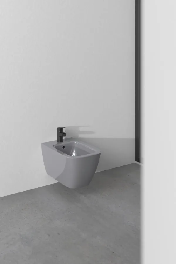 Ideal Standard Bidet „i.lifeB“, Befestigung sichtbar 35,5 × 54 × 30 cm in Grau Ideal Standard Bidet „i.lifeB“, Befestigung sichtbar 35,5 × 54 × 30 cm in Grau