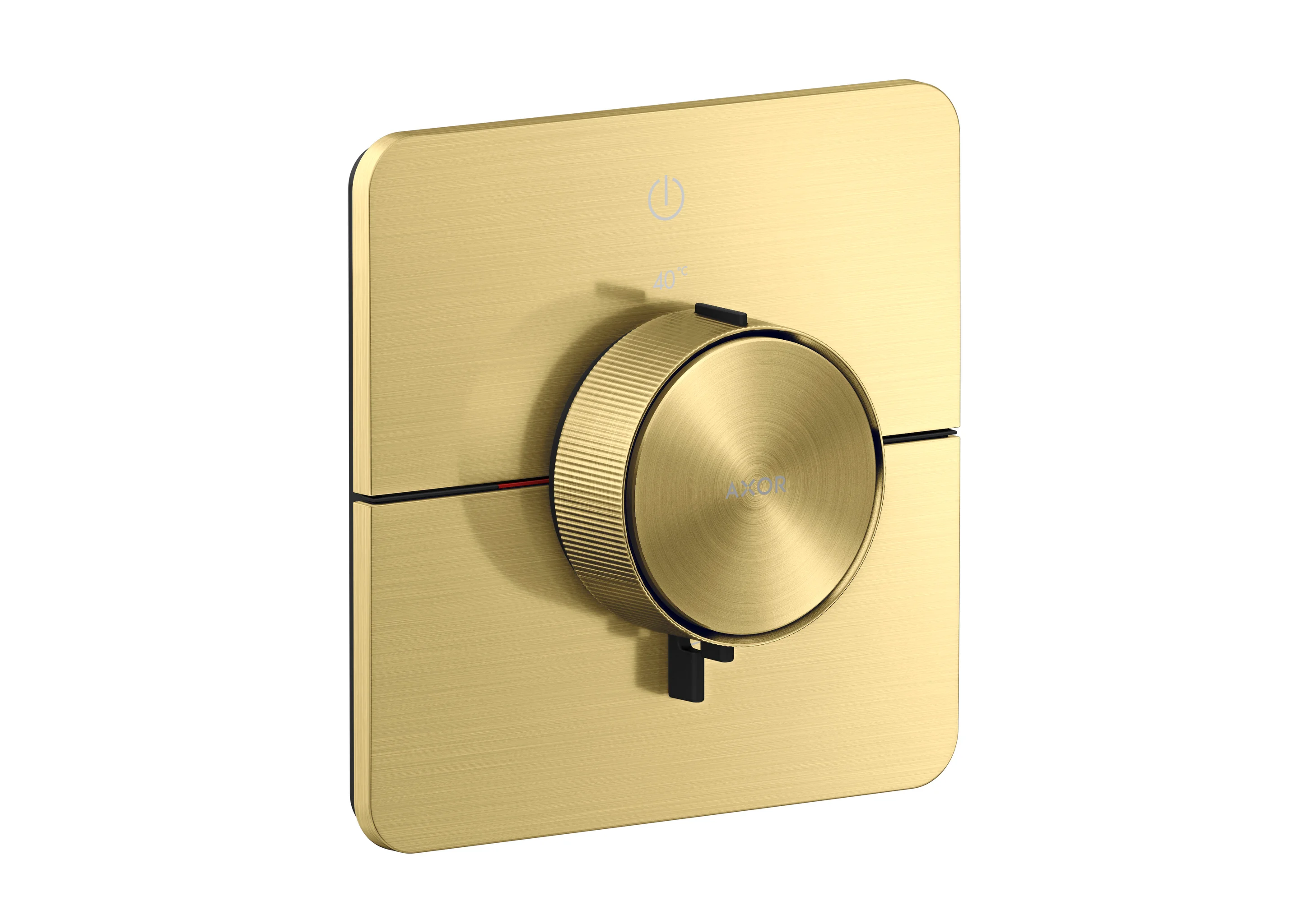 Hansgrohe AXOR ShowerSelect ID Thermostat Unterputz softsquare BB, 1 Verbraucher, Brushed Brass, flache Rosette, einfache Installation