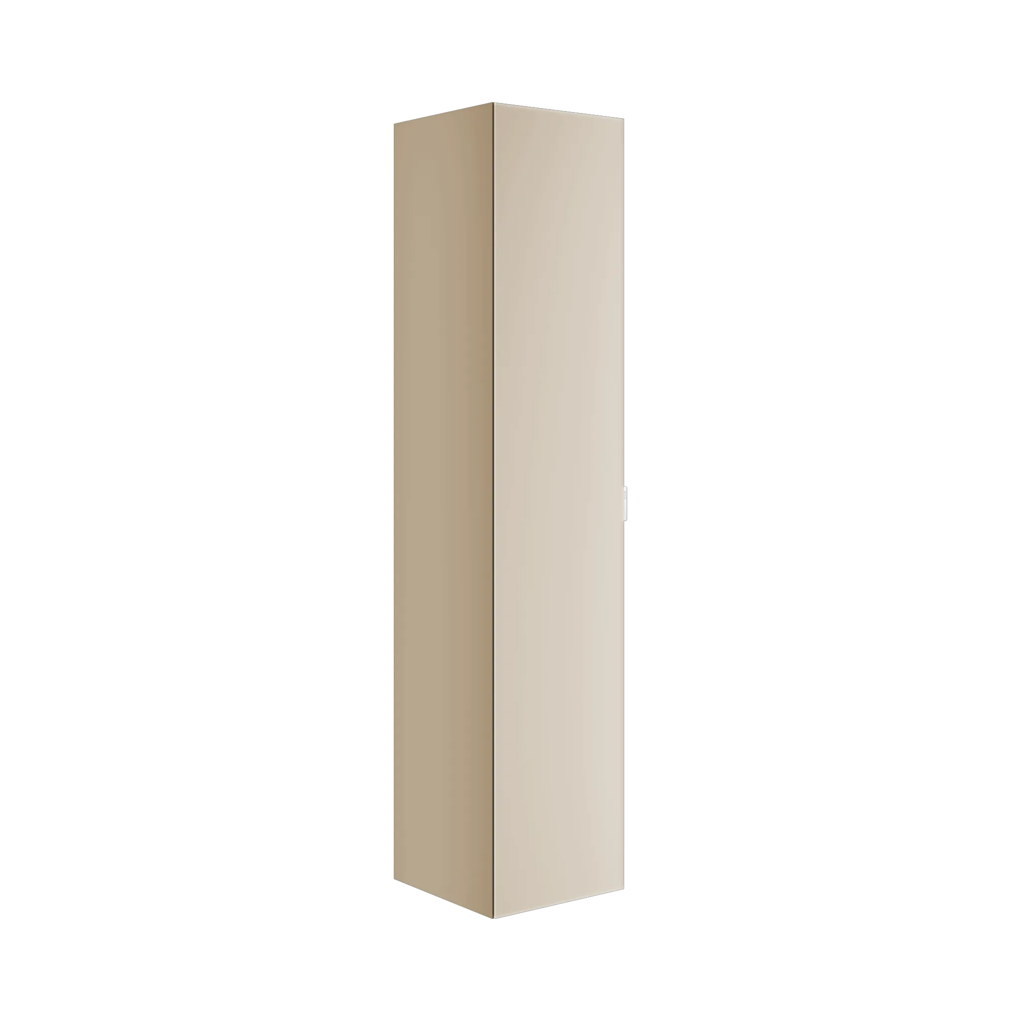 KEUCO Hochschrank „Edition 11 Art“ Sand (Glas, satiniert), Sand (Lack, seidenmatt), Anschlag links 400 × 1800 × 360 mm
