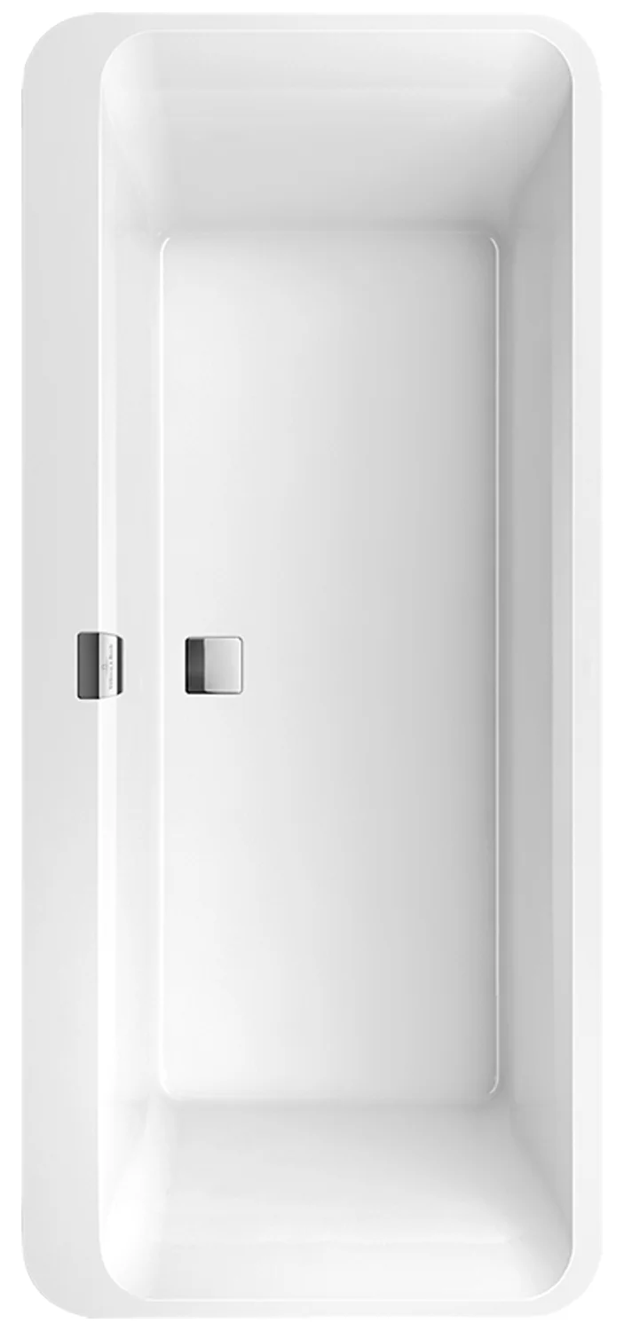 Villeroy & Boch Squaro Edge 12 Whirlpoolbadewanne oval Airpool Entry AE TP1 Weiß Alpin