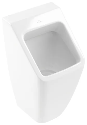 Urinal „Architectura“, Befestigung verdeckt, Zulauf verdeckt, mit Zielobjekt 32,5 × 68 × 35,5 cm in Weiß Alpin