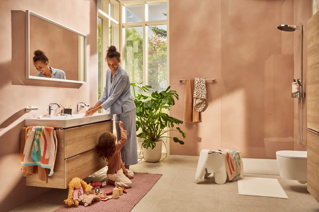 Hansgrohe Xelu Q Waschtisch 1200x480 mm, weiß, wandhängend, mit 2 Hahnlöchern, SmartClean-Glasur Hansgrohe Xelu Q Waschtisch 1200x480 mm, weiß, wandhängend, mit 2 Hahnlöchern, SmartClean-Glasur