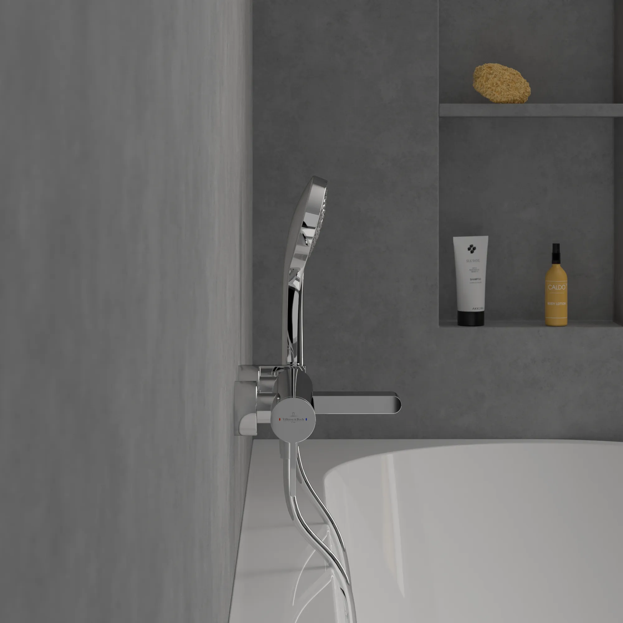 Einhand-Wannenarmatur „Dawn“ Ausladung 165 mm in Chrom Einhand-Wannenarmatur „Dawn“ Ausladung 165 mm in Chrom