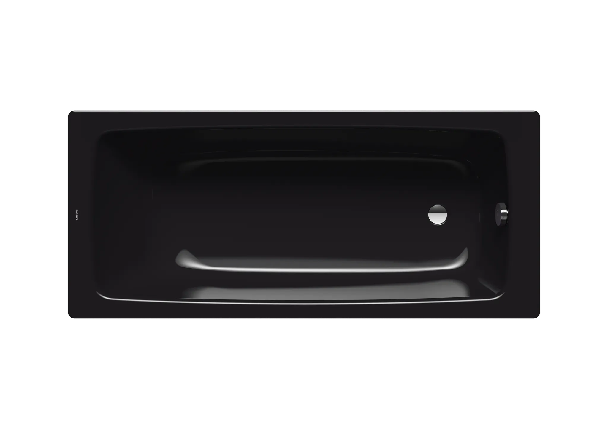 Kaldewei Badewanne „Cayono“ rechteck 160 × 70 cm, ohne Grifflochbohrungen in schwarz