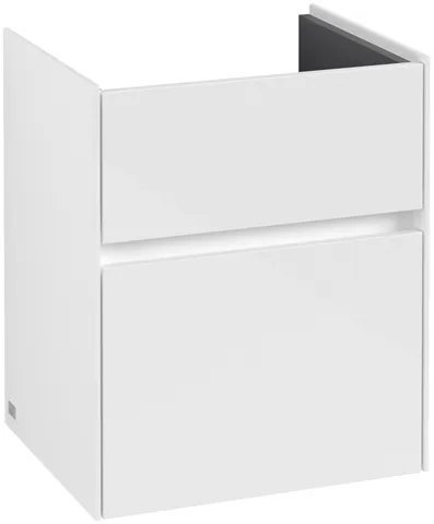 Villeroy & Boch Waschtischunterschrank „Collaro“ 460 × 546 × 374 mm Glossy White, für Becken mittig, ohne Beleuchtung