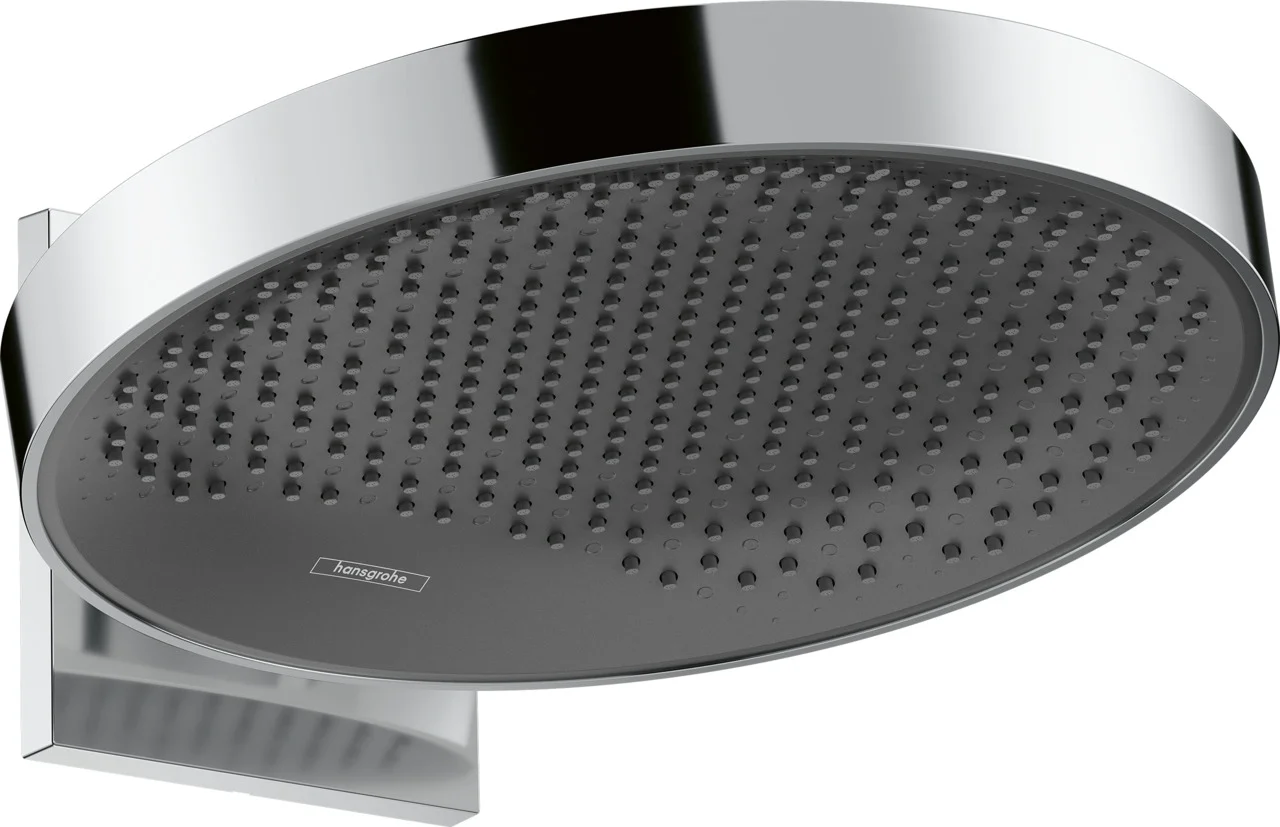 Hansgrohe Rainfinity Kopfbrause 360° 1-Jet, Chrom, Wandmontage, 381 mm Ausladung Hansgrohe Rainfinity Kopfbrause 360° 1-Jet, Chrom, Wandmontage, 381 mm Ausladung