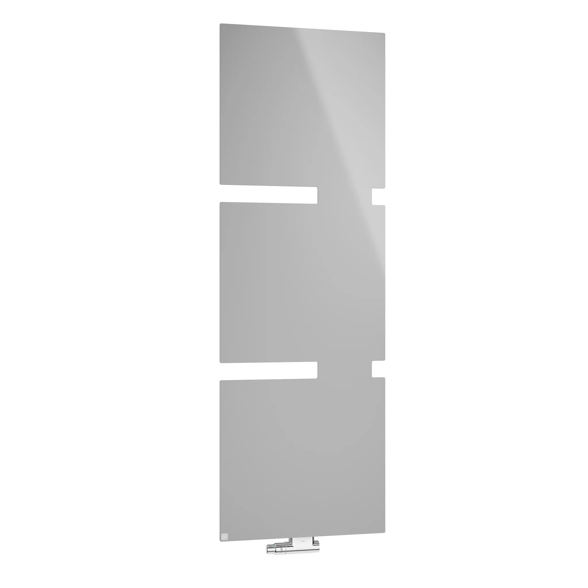 Kermi Design-Heizkörper „Tano®“ 60 × 118 cm, links in glanzsilber Metallic Kermi Design-Heizkörper „Tano®“ 60 × 118 cm, links in glanzsilber Metallic