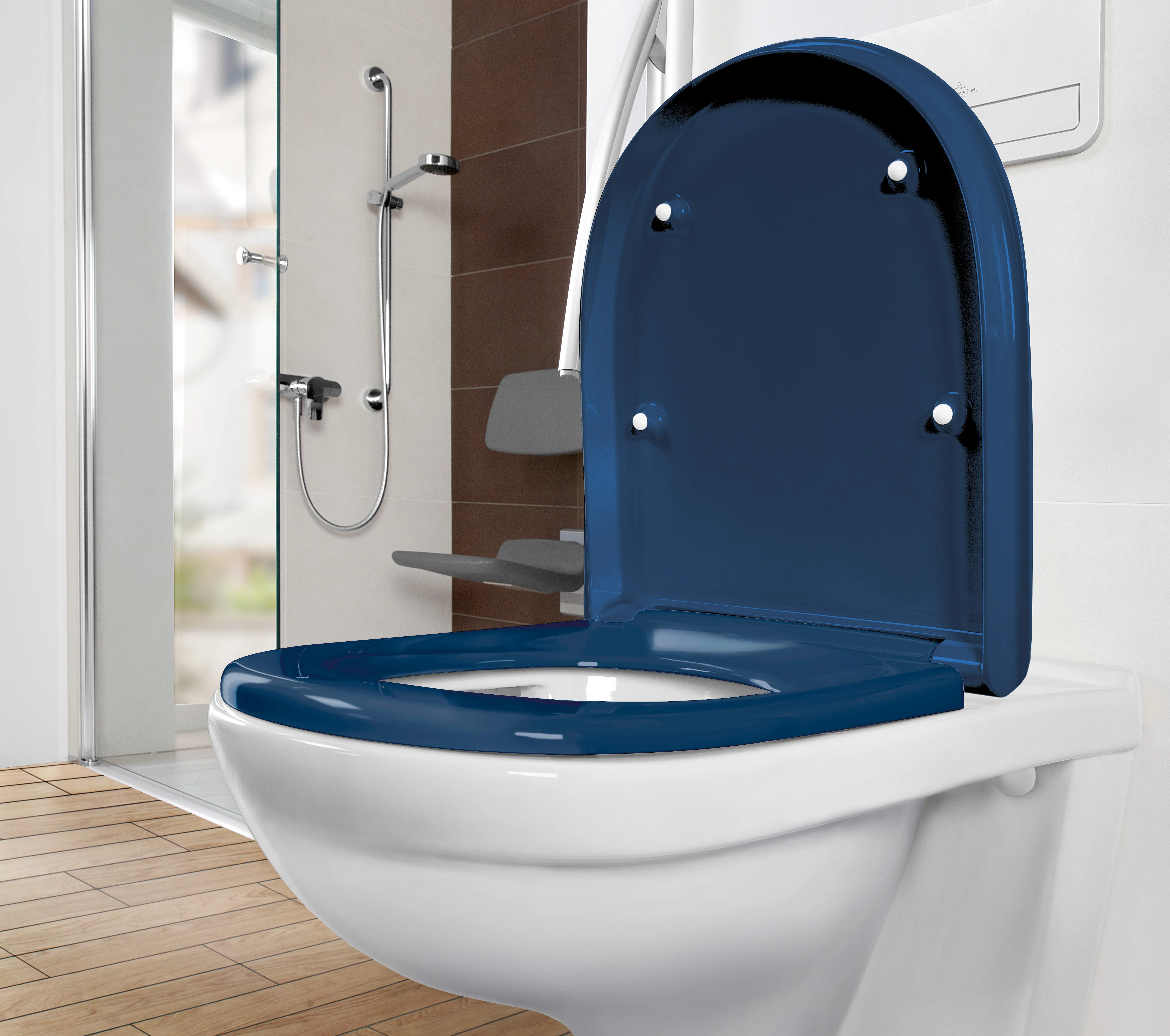 Wand-Tiefspül-WC DirectFlush „ViCare“ 36 × 34,4 × 70 cm ohne Spülrand