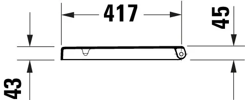 Duravit Univ.WC-Sitz D-shaped Tief 432mm Ülap Absenkaut. abnehmb. Scharn. Edelst. We