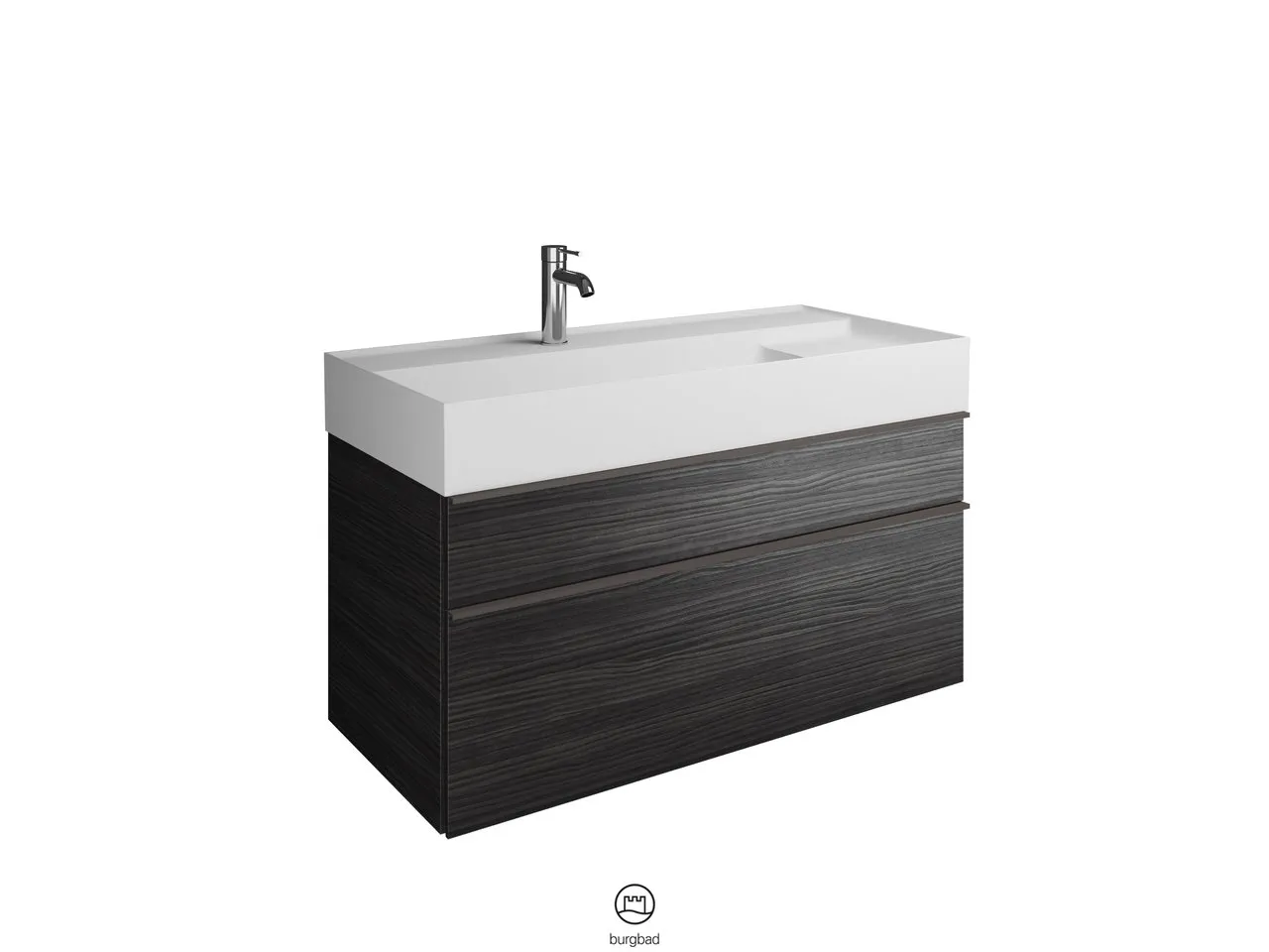 burgbad Yumo PG1 Mi-Waschtisch inkl. WTU, Mineralguss, 470x1015x610mm burgbad Yumo PG1 Mi-Waschtisch inkl. WTU, Mineralguss, 470x1015x610mm