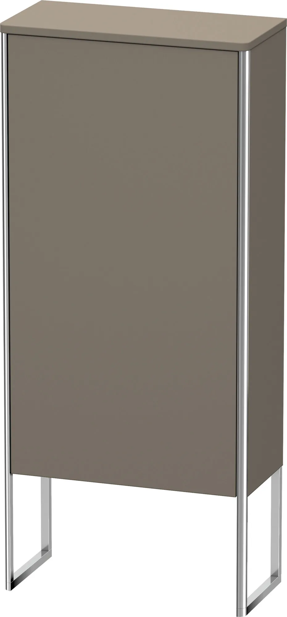 Duravit Halbhochschrank „XSquare“ 50 × 113,6 × 23,6 cm Flannel Grey Seidenmatt
