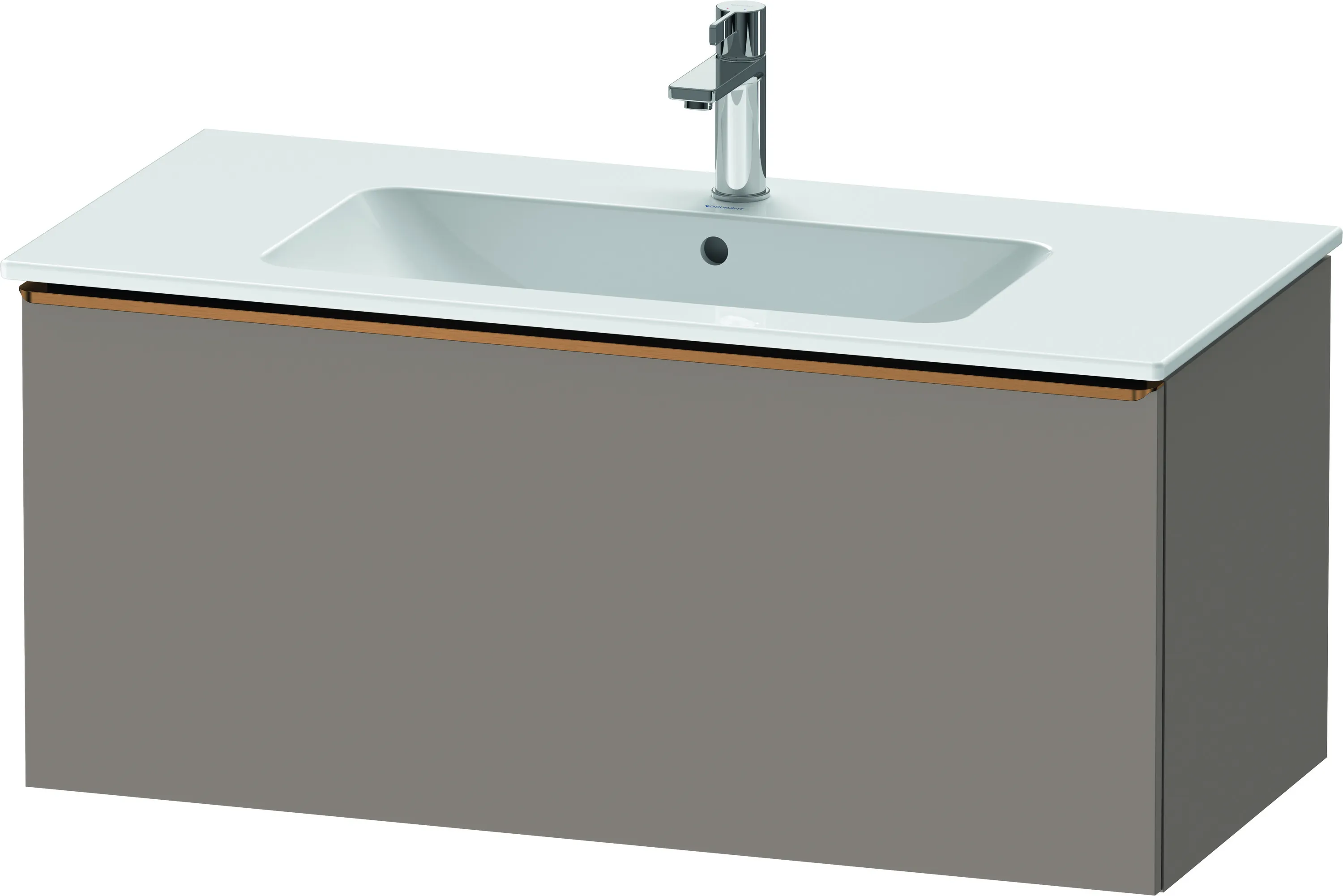 Duravit Waschtischunterschrank wandhängend „D-Neo“ 101 × 44 × 46,2 cm Basalt Matt Duravit Waschtischunterschrank wandhängend „D-Neo“ 101 × 44 × 46,2 cm Basalt Matt