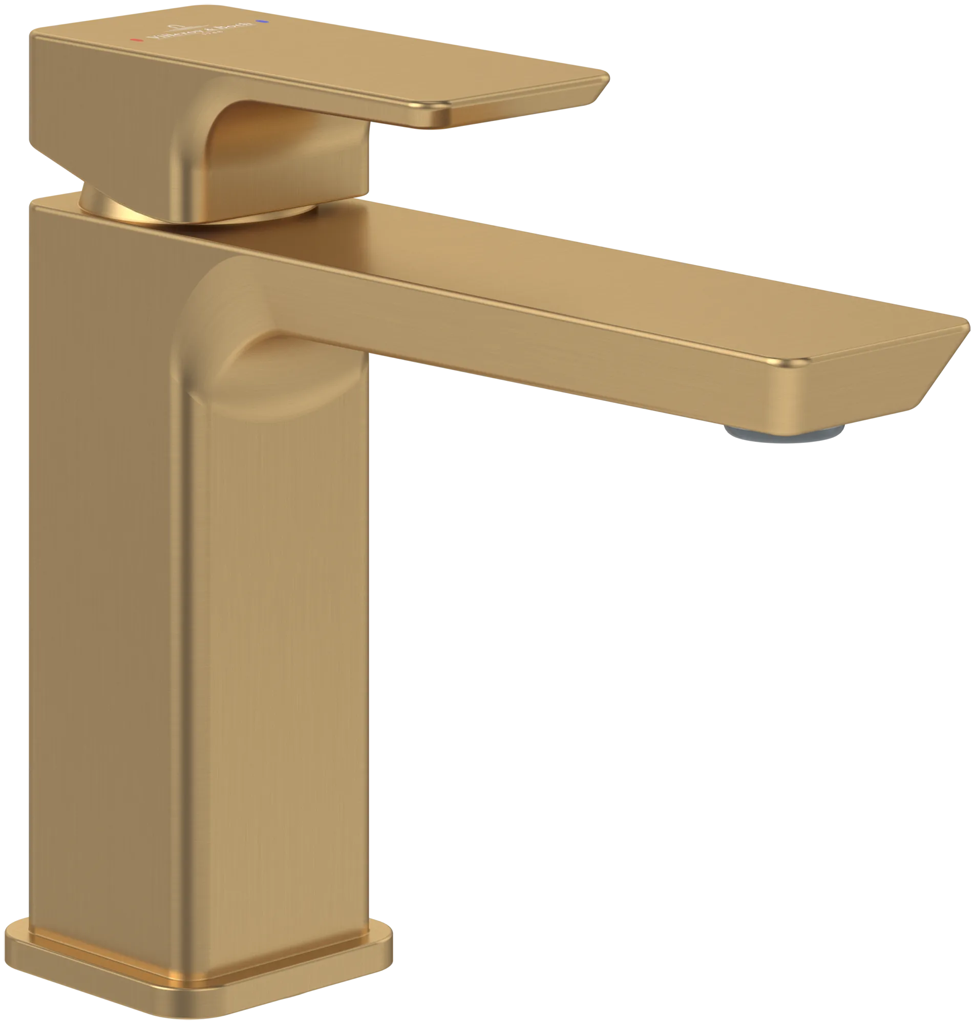 Einhand-Waschtischarmatur „Subway 3.0“ 17,6 cm Ausladung 134 mm in Brushed Gold Einhand-Waschtischarmatur „Subway 3.0“ 17,6 cm Ausladung 134 mm in Brushed Gold