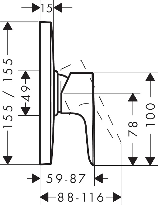 Hansgrohe Talis E Einhebel-Brausemischer HighFlow Unterputz Chrom, max. Durchflussmenge 47 l/min, Keramikmischsystem, einstellbare Temperaturbegrenzung, Anschlussart Grundkörper Hansgrohe Talis E Einhebel-Brausemischer HighFlow Unterputz Chrom, max. Durchflussmenge 47 l/min, Keramikmischsystem, einstellbare Temperaturbegrenzung, Anschlussart Grundkörper