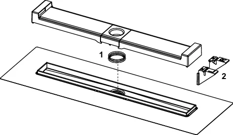 TECEdrainline-Evo, Duschrinne, 700 mm