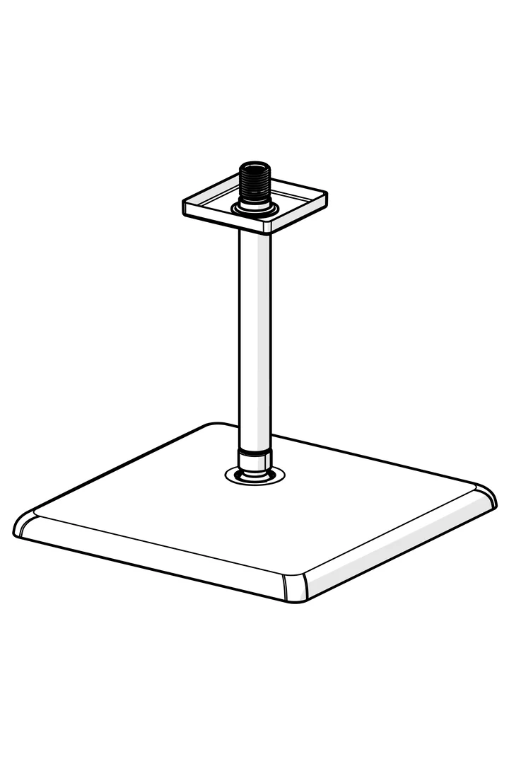 HansaAURELIA Kopfbrause HansaAURELIA 4727 1-strahlig 250x250 mm Chrom