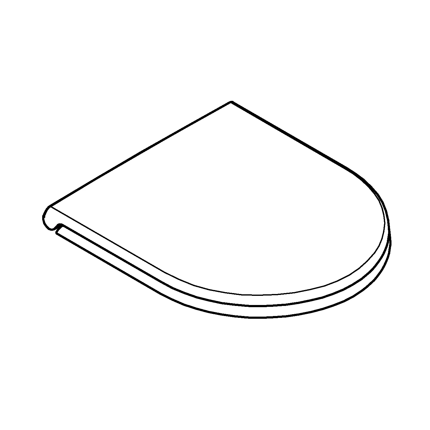 WC-Sitz Bau Keramik 39913_1, mit Deckel, Soft Close, Duroplast, flaches Design, alpinweiß