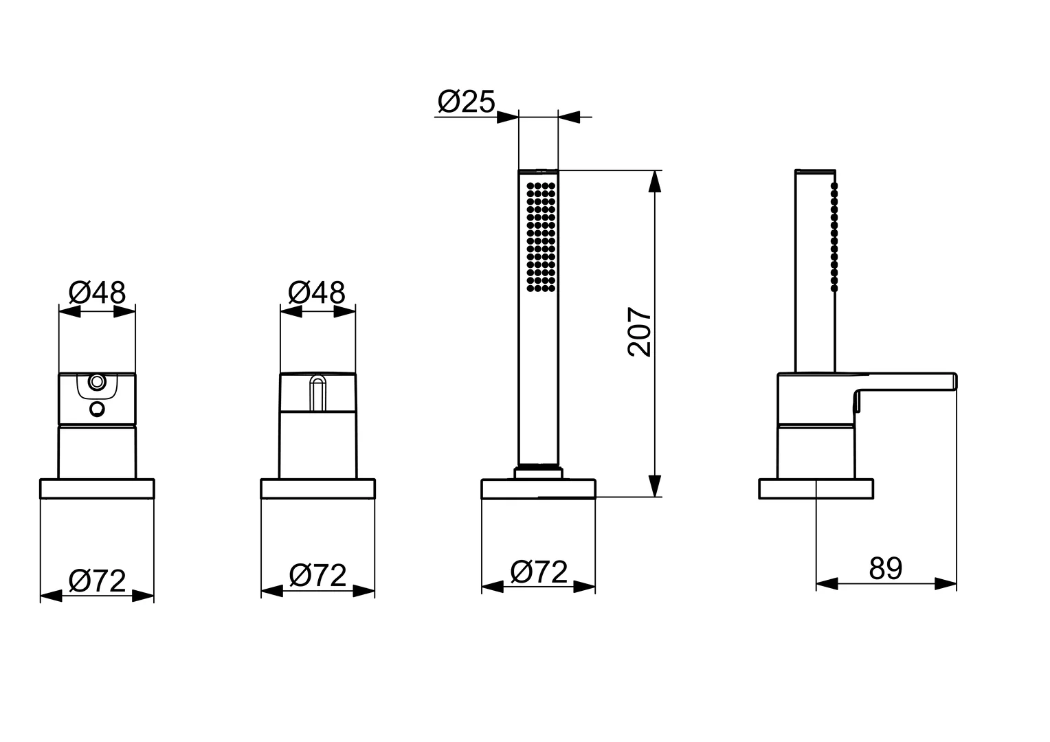 HansaVANTIS Style Wannenarmatur EHM FM-Set f. Wafü/Br. HansaVANTIS Style 5470 Ros. rund 1-strahlig chr HansaVANTIS Style Wannenarmatur EHM FM-Set f. Wafü/Br. HansaVANTIS Style 5470 Ros. rund 1-strahlig chr