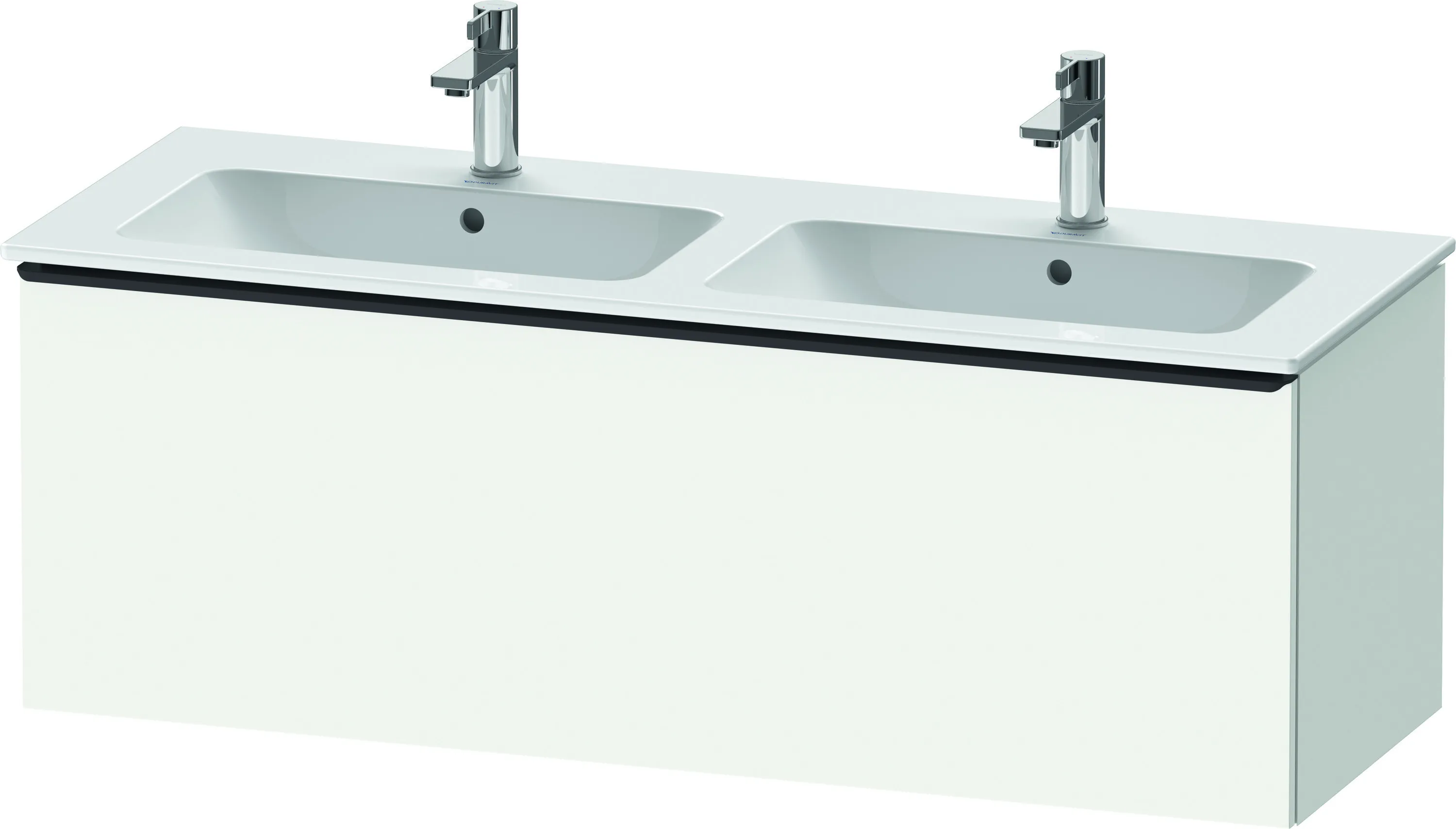 Duravit Waschtischunterschrank wandhängend „D-Neo“ 128 × 44 × 46,2 cm Weiß Matt