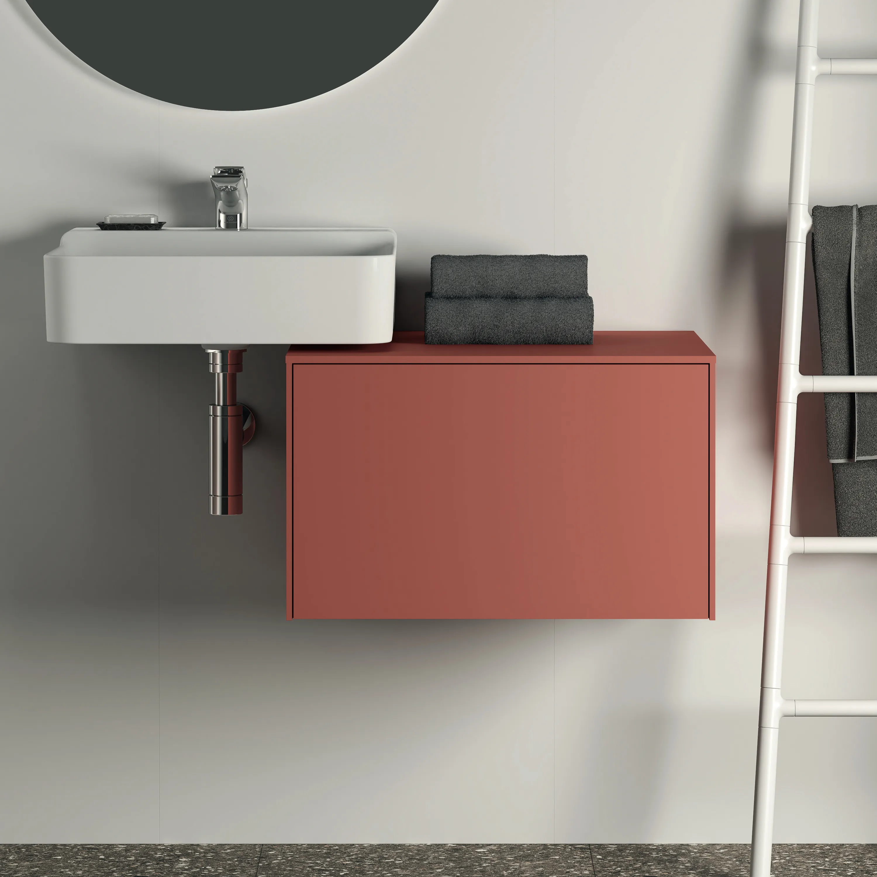 Ideal Standard Waschtischunterschrank Conca, 1 Auszug, ohne Ausschnitt, 602x505x370mm, Sunset Ideal Standard Waschtischunterschrank Conca, 1 Auszug, ohne Ausschnitt, 602x505x370mm, Sunset