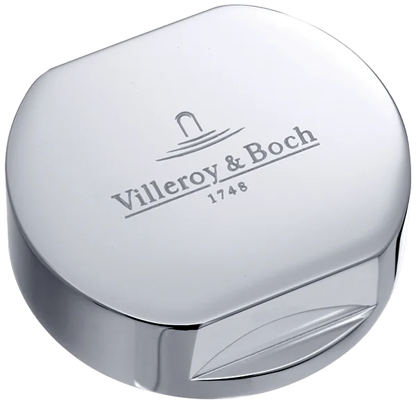 Villeroy & Boch Abdeckkappe für Einzeldrehgriff Zubehör 940526, 78 x 122 mm, Messing, Verchromt Villeroy & Boch Abdeckkappe für Einzeldrehgriff Zubehör 940526, 78 x 122 mm, Messing, Verchromt