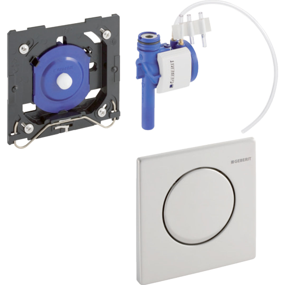 Geberit Urinalsteuerung mit pneumatischer Spülauslösung inkl. Betätigungsplatte „Mambo“ für 1-Mengen-Spülung in Edelstahl gebürstet Geberit Urinalsteuerung mit pneumatischer Spülauslösung inkl. Betätigungsplatte „Mambo“ für 1-Mengen-Spülung in Edelstahl gebürstet