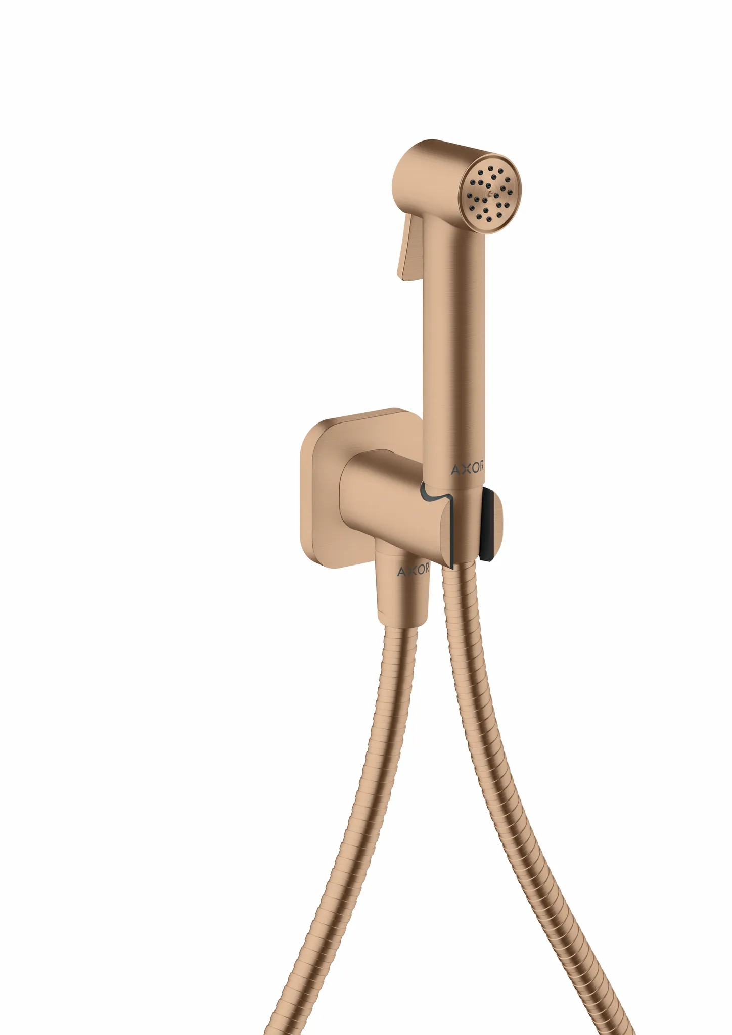 Hansgrohe AXOR Bidette Showers Handbrause softsquare Kaltwasser Brushed Red Gold 1,25 m